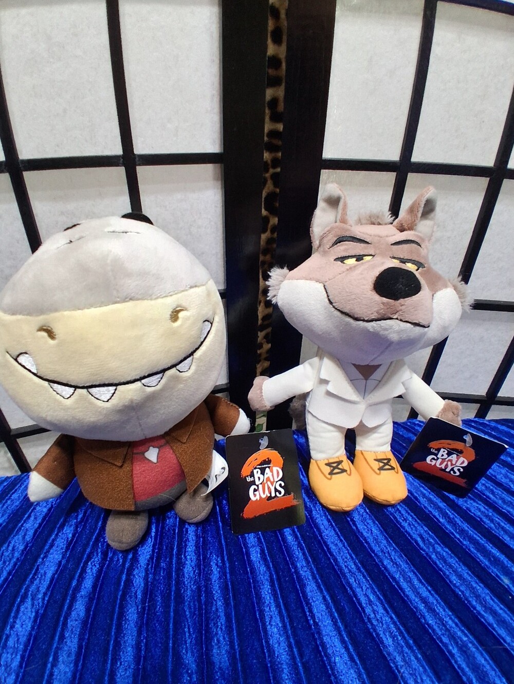 DreamWorks The Bad Guys 2 Plush Set - Mr Wolf Mr Shark